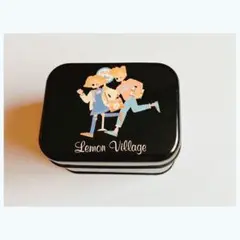 昭和レトロ　Lemon Village 缶ケース