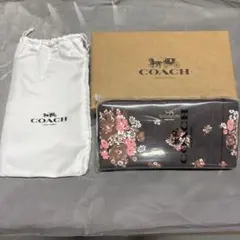 COACH 長財布 花柄 ラウンドファスナーのサムネイル