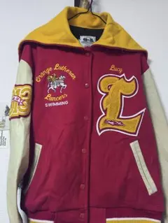 Orange Lutheran Lancers スタジャン フード付き