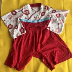 花柄ロンパースセット 70-80cm