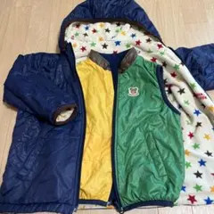 ミキハウス　ベスト付き　リバーシブル5wayジャンパー