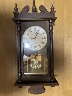 SATO CLOCK 振り子時計 昭和レトロ 柱時計 アンティーク 木目調 - メルカリ