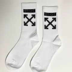 OFF-WHITE オフホワイト クロスアロー ロゴソックス フリー ホワイト白のサムネイル