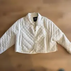 ZARA ショート丈キルティングジャケット