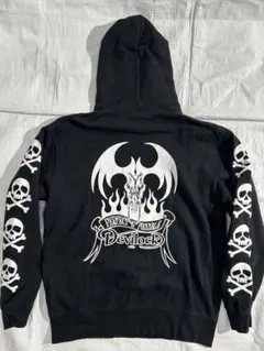 DEVILOCK デビロック ファイヤー タトゥー スウェット　パーカ　黒のサムネイル