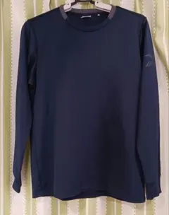【MIZUNO】ネイビー長袖Tシャツ_Lサイズ