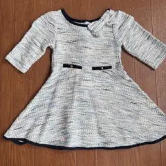 Janie and Jack 七分袖 Aラインワンピース