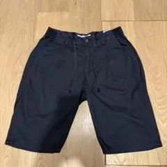 ami paris アミパリス ネイビーハーフパンツ ユニセックス ストレッチ
