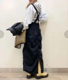 BACK NUMBER ナイロンカーゴスカート Lサイズ