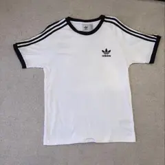 adidas ホワイト Tシャツ XLサイズ 3本ライン
