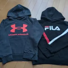 UNDER ARMOUR FILA パーカー 2点セット