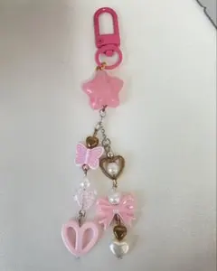 ビーズキーホルダー 韓国