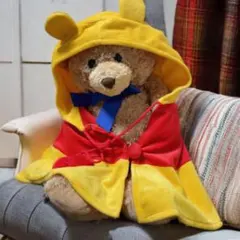 USED プーさん フード付きマント フリーサイズ