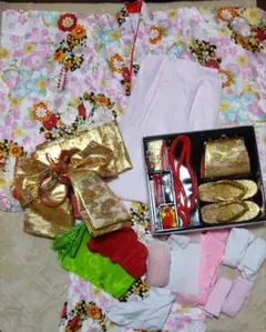 最終価格 七五三 卒園式 着物 フルセット ６歳 ７歳 肩上げ済