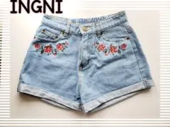【夏物お値下】☆INGNI☆刺繍入りデニムショートパンツ☆