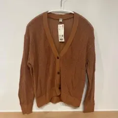 新品　ユニクロ　メッシュショートカーディガン　L