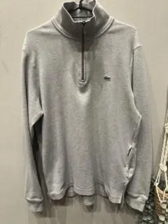 Lacoste グレー ハーフジップ トレーナー