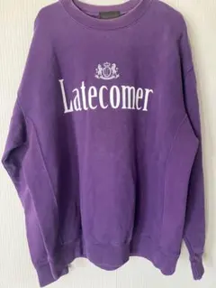 Latecomer スウェット パープル XL