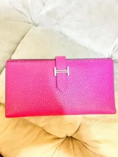 HERMES ベアン 長財布 ピンクのサムネイル