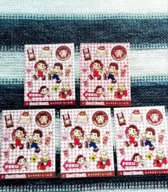 不二家 ペコちゃん〜「キャラクターシール」〜 シールブック限定 5枚セット☆