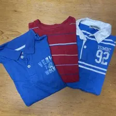 Tシャツ130cm　襟付きシャツ140cm 3点まとめ売り
