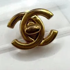 【極美品】シャネル イヤリング ターンロック ココマーク ゴールド金具