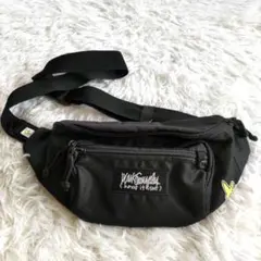 Mark Gonzales ボディバッグ ブラック黒 ロゴ ウエストポーチ