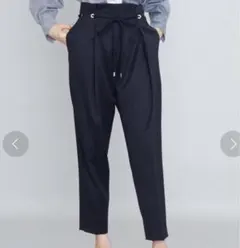 美品 UNITED TOKYO ハトメコードテーパードパンツ ブラック Sのサムネイル