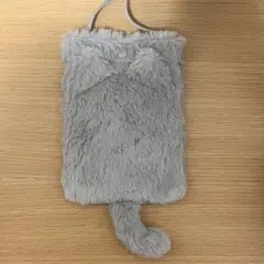 ダイソー 猫耳付きショルダーバッグ グレーのサムネイル