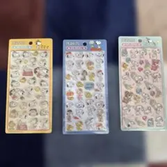 PEANUTS スヌーピー 3Dステッカー 3D シール 3枚セット