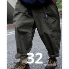 ノースフェイスパープルレーベル　リップストップワイドクロップドパンツ　カーキ