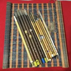 筆　13本まとめ売り　秀峰　長幸　蘭　紅梅　俳画　天義堂　中古