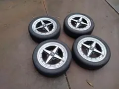 work イミッツプリウスpcd100-5穴4本セットタイヤバリ山