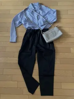 SHIPS ウエストタック入りパンツ