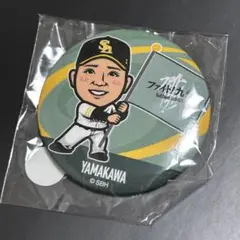 福岡ソフトバンクホークス 山川穂高 若鷹ガチャ缶バッジ ファイト九州