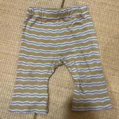 波模様ベージュパンツ 90サイズ