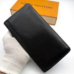 ルイヴィトン ポルトフォイユ アコルディオン タイガ 長財布 レザー 黒