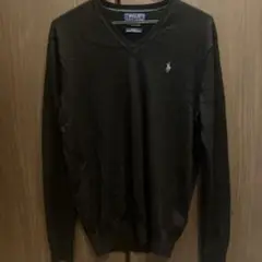 ラルフローレン　vネックセーター　メリノウール　スリムフィット