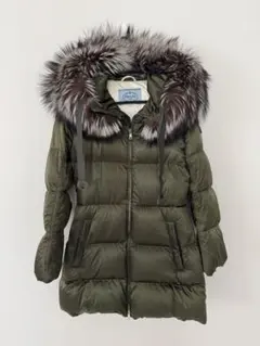 PRADA⭐︎本物・正規品⭐︎レディースコート38・Mサイズ・三角ロゴ