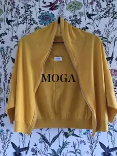 MOGA ジップアップ カーディガン イエローのサムネイル