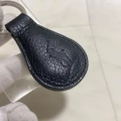 Polo ラルフローレン　ブラック　レザー キーホルダー