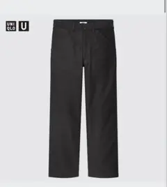 UNIQLO U ワイドフィットワークパンツ ブラック 85