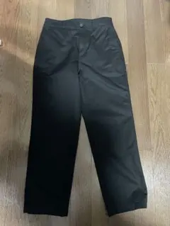 ユニクロ　ハイウエストストレートチノパンツ　ブラック　M(160/70A)