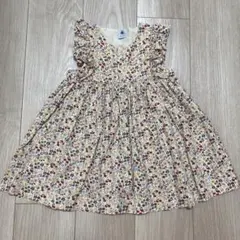 美品⭐︎プチバトー　花柄ワンピースとブルマのセット　36m/95cm