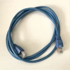 青色LANケーブル RJ-45コネクタ 中古