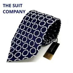 タグ付未使用THE SUIT COMPANY ネイビー　イタリアンシルク　日本製