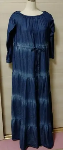 CARE OF YOU デニムロングワンピース※