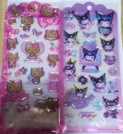 日焼けキティ サンリオ　ドロップジェリーシール　クロミちゃん　サンリオ　シール