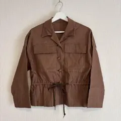 ODORANTES nano・universeブラウンビッグポケットジャケット