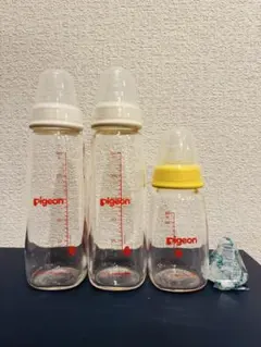 Pigeon 슬림 타입 젖병, 3 개 세트, 내열 유리, 대량 판매